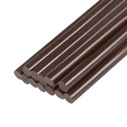 uxcell 12pcs mini hot glue sticks, glue gun refills, brown adhesive