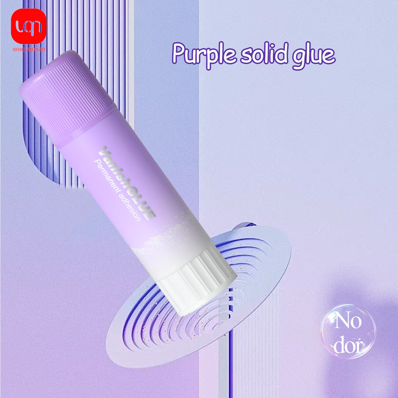 1PCS, 3PCS, 6PCS Purple Solid Glue Stick PVP Color Changing Glue, High Viscosity Student Stationery, School Supplies