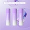 1PCS, 3PCS, 6PCS Purple Solid Glue Stick PVP Color Changing Glue, High Viscosity Student Stationery, School Supplies