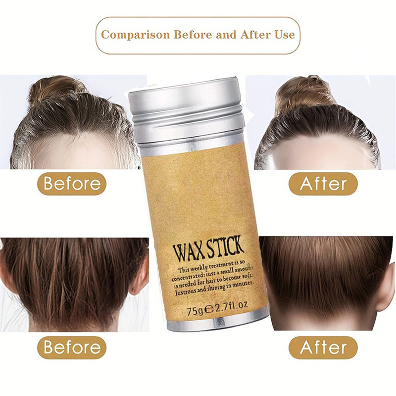 Hair Waxes, Hair Edge Control Gel Stick, Hairstyle Finishing Styling Wax Stick, Anti Frizz Fixed Hair Line, Men Women