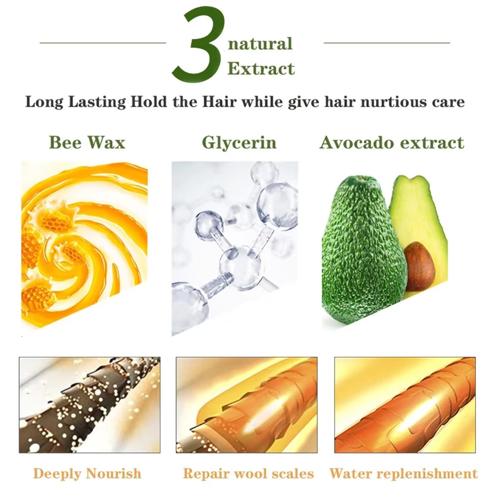 Hair Waxes, Hair Edge Control Gel Stick, Hairstyle Finishing Styling Wax Stick, Anti Frizz Fixed Hair Line, Men Women