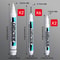 White Marker Waterproof Oily Fine Tip Pen Non Fading Glass Tire Greeting Card Courier Highlighter 8