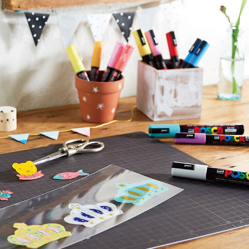 Uni Posca Acrylic Marker, PC 5M rotulador permanente, Paint Marker, POP Poster, Graffiti, Metal, Glass, Rock, Ceramics