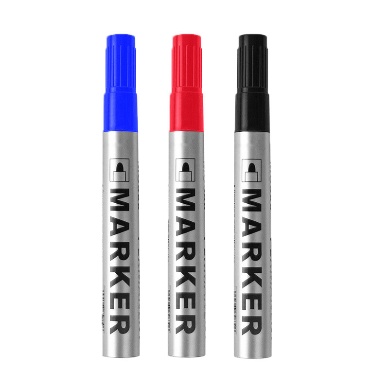 Permanent Art Marker Pen Fine Point Waterproof Ink ThinCrude Color Marker Pens Black Blue Red Ink 2 3