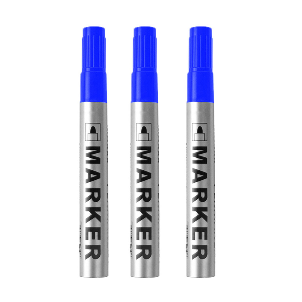 Permanent Art Marker Pen Fine Point Waterproof Ink ThinCrude Color Marker Pens Black Blue Red Ink 2 4