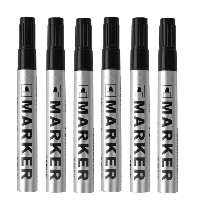 Permanent Art Marker Pen Fine Point Waterproof Ink ThinCrude Color Marker Pens Black Blue Red Ink 2 7
