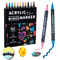 Acrylic Dual Tip Marker Colors Waterproof Art Painting Supplies School Graffiti Drawing Markers 6