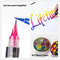 8 Colors Metallic Glitter Paint Pens Set Soft Brush Pen for Rock Painting Ceramic Glass Wood Drawing