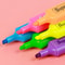 4 Colors, 6 Colors Colorful Highlighters, Oblique Art Markers, Fluorescent Pen Markers, Flat Shape, School Supplies, Off