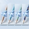 Random 1/5pcs 5 Fingers Silicone Pencil Pen Holder Children Writing Learning Tool, Posture Correction Device