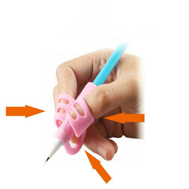 Two fingersr Pen Grips Exercise Writing Pen Writing Correction Posture Student School Supplies