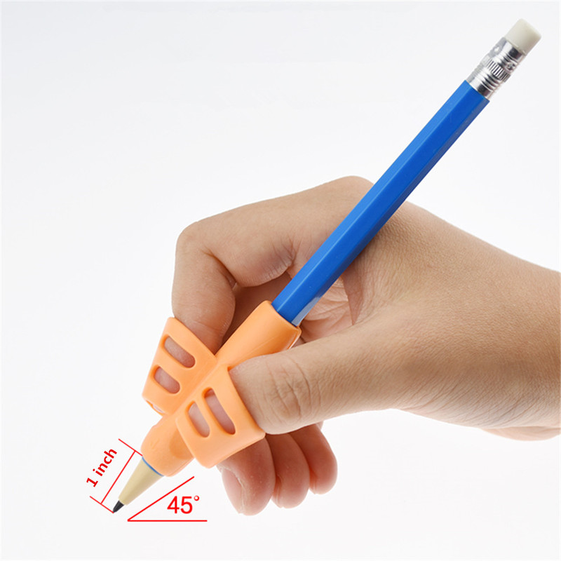 Two fingersr Pen Grips Exercise Writing Pen Writing Correction Posture Student School Supplies