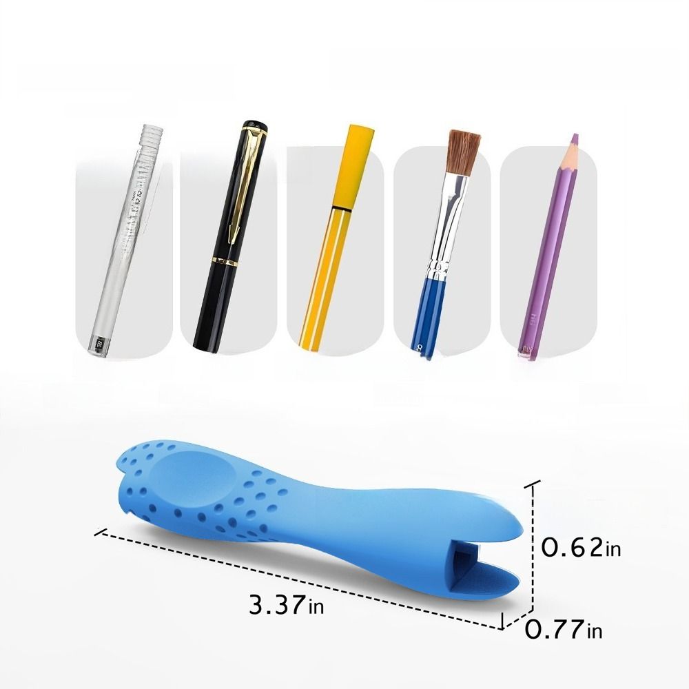 Silicone Pencil Holders Aid Handwriting, Non slip Writing Aid Tools, Reusable Comfortable Handwriting Posture Correction