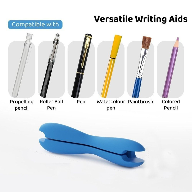 Silicone Handwriting Aid Trainer, Non-Slip Writing Corrector, Reusable Pencil Holder Tool Comfortable