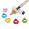 20 Pcs Silicone Pen Holder, Student Supplies, Writing Posture Correction Gel Pen Auxiliary Handle, Triangular Thread Pen