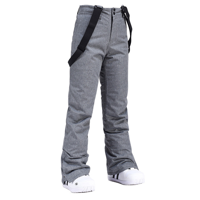 High Quality Skiing Pants Men Women Waterproof Windproof Snowboard Trousers Thick Warm Winter Suspe 2