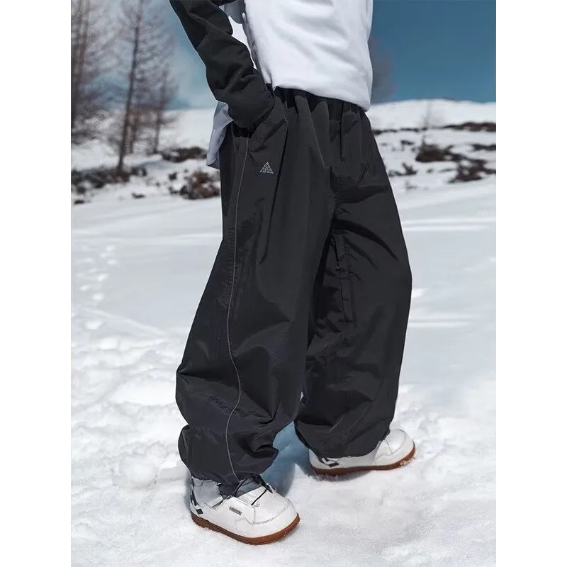 Ski Pants Waterproof Loose Fit for Men Women, Wear Resistant Ski Pants Professional Double Board Single Board