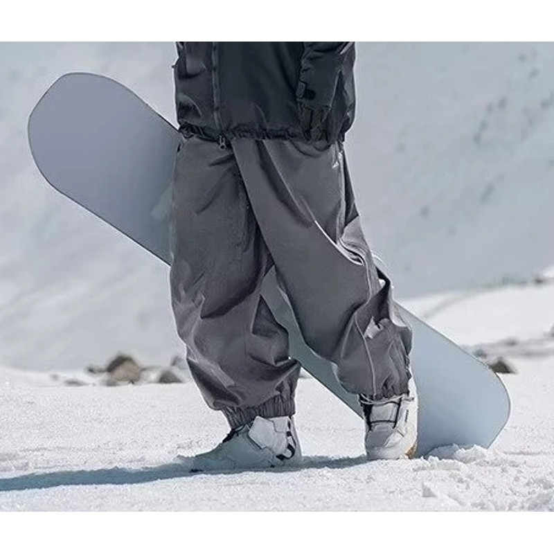 Ski Pants Waterproof Loose Fit for Men Women, Wear Resistant Ski Pants Professional Double Board Single Board