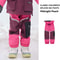 VECTOR Children Winter Ski Pants, Outdoor Warm Waterproof Snow Trousers, Windproof Snowboarding Pants for Girls