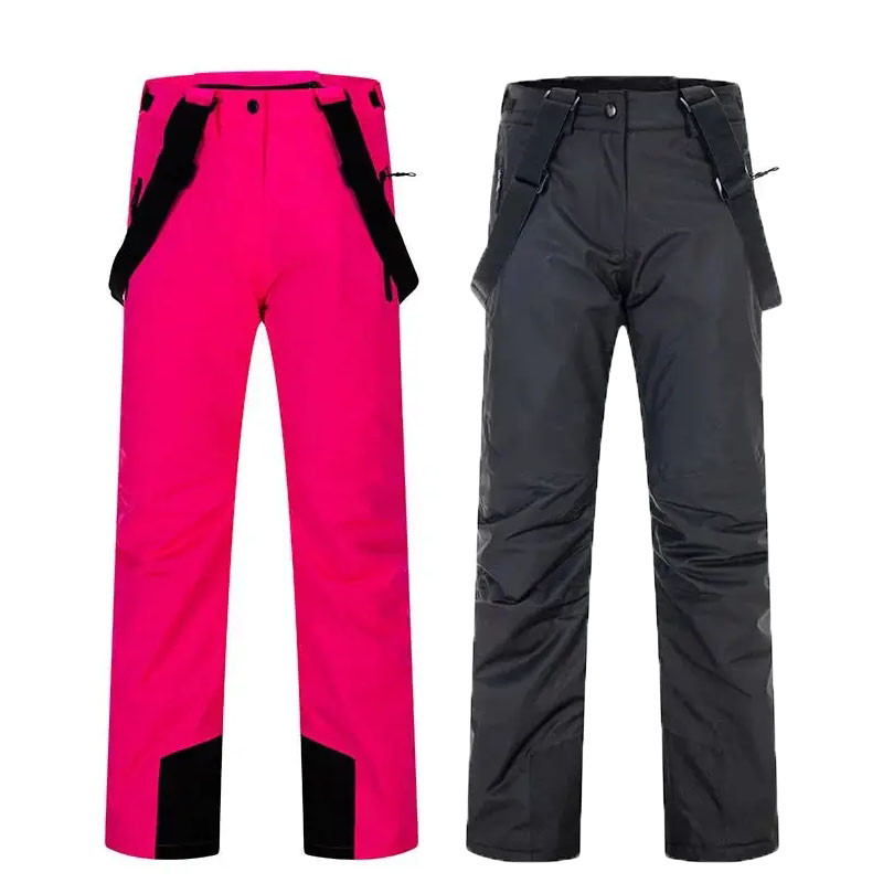 New High Quality Windproof Waterproof Winter Skiing Pants Thick Warm Suspender Snowboard Trousers 0