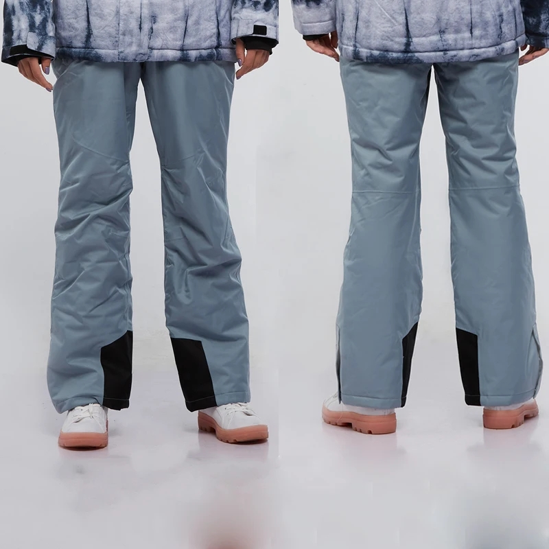 New High Quality Windproof Waterproof Winter Skiing Pants Thick Warm Suspender Snowboard Trousers 1