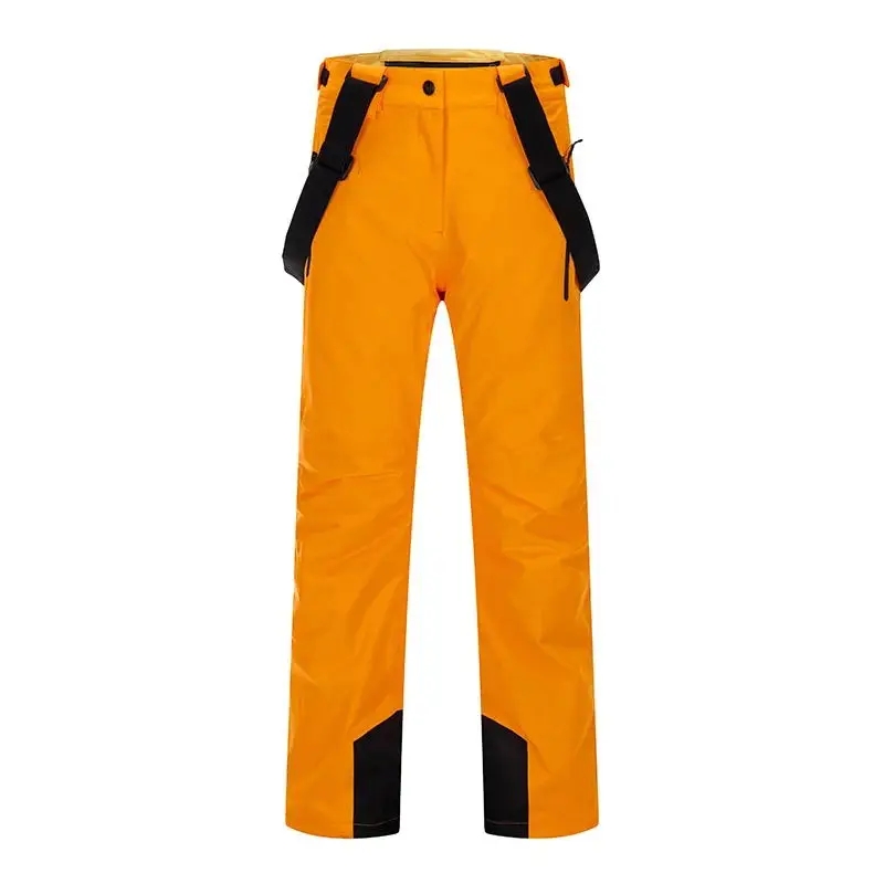 New High Quality Windproof Waterproof Winter Skiing Pants Thick Warm Suspender Snowboard Trousers 2