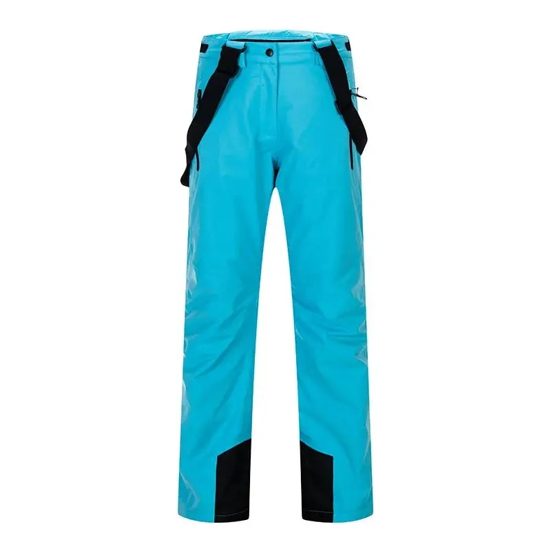 New High Quality Windproof Waterproof Winter Skiing Pants Thick Warm Suspender Snowboard Trousers 4
