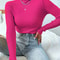 Winter Women Long Sleeve Knitted Sweater Soft Warm Fold Over Turtleneck Ribbed Pullover Jumper Fem 6