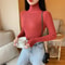 Winter Women Long Sleeve Knitted Sweater Soft Warm Fold Over Turtleneck Ribbed Pullover Jumper Fem 14