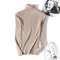 Winter Women Long Sleeve Knitted Sweater Soft Warm Fold Over Turtleneck Ribbed Pullover Jumper Fem 13