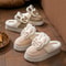 Women Winter Warm Indoor Slippers With Bows Plush Fluffy Cotton Shoes For Female Couple Comfort Sof 1