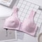 Soft, Seamless, Wireless Bra for Women, Plus Size Front Button Bra with Wide Comfort Straps