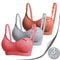 Breastfeeding Bra, 3-Piece Set, Open Bra for Pregnant Women, Multicolor Nursing Underwear