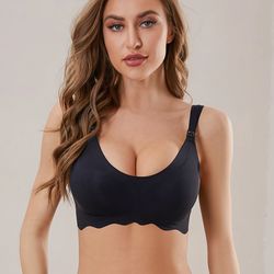 comfortable and breathable nursing bra, new traceless ultra thin bra, detachable for easy breastfeeding