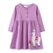 Jumping Meters Girls Dress 27T Dancing Baby Long Sleeve Cute Party Dress With Animals Applique And 8