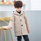 Winter Woolen Jacket For Boy, Fashion, Handsome Mid-Length Coat, Keep Warm Casual Children's Clothes