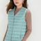 Women's Lightweight Down Vest, Collarless Puffer Gilet, Sleeveless Thermal Insulation for Cold Weather
