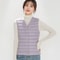 Women's Lightweight Down Vest, Collarless Puffer Gilet, Sleeveless Thermal Insulation for Cold Weather