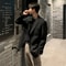 Mens Casual Blazer Western Style Loose Fit Jacket Autumn Trendy Single Breasted Black Coat Dongdaem 5