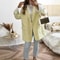 Elegant Womens Blazer Coat Long Sleeve Single Breasted Jacket With Flap Pockets Shoulder Pad Autumn 0