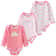 3 Pcs Newborn Bodysuit Set, 100% Cotton Soft Infant Onesies, Cartoon Long Sleeve Baby Boy Girl Clothes