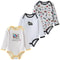 3 Pcs Newborn Bodysuit Set, 100% Cotton Soft Infant Onesies, Cartoon Long Sleeve Baby Boy Girl Clothes