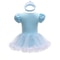 Baby Princess Outfit Infant Tutu Dress Snow Queen Romper Birthday Costume 3