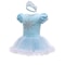 Baby Princess Outfit Infant Tutu Dress Snow Queen Romper Birthday Costume 4