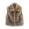 Women's Faux Fur Vest, Winter Street Style, Casual Outerwear Top for Cold Days
