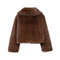 New Item, Women's Loose Fur Short Coat, Warm Lapel Long Sleeved Coat for Autumn and Winter
