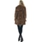 Women's Faux Fur Leopard Jacket, Winter Warm Coat with Pockets, Fashion Streetwear Turn Down Collar Overcoat