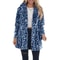 Women's Faux Fur Leopard Jacket, Winter Warm Coat with Pockets, Fashion Streetwear Turn Down Collar Overcoat