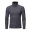 Men's Turtleneck Sweater, Thin Knitted Pullover for Spring and Autumn, Cotton Clothing in Black and White Tops