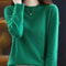 Womens Merino Wool Sweater O Neck Long Sleeve Pullover Spring Autumn Winter Basic Jumper Knitwear T 7